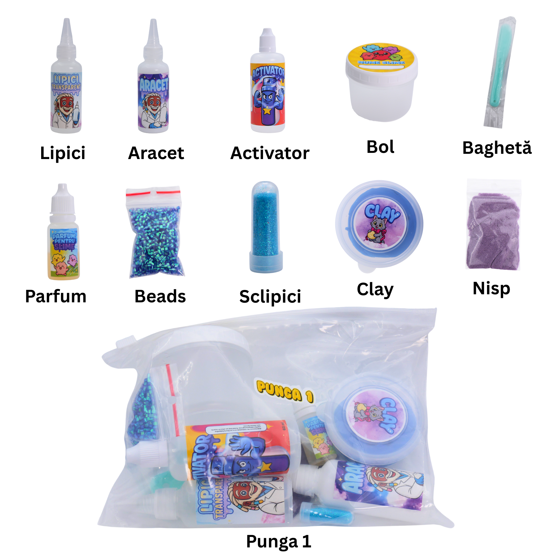 LABORATORUL DE SLIME- KIT DIY