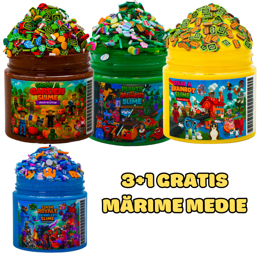 3 ROBLOX SLIME+CLASH ROYALE & BRAWL STARS GRATIS