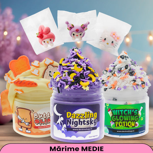 Pachet Kawaii-Slimes+3 Hello Kitty Charms